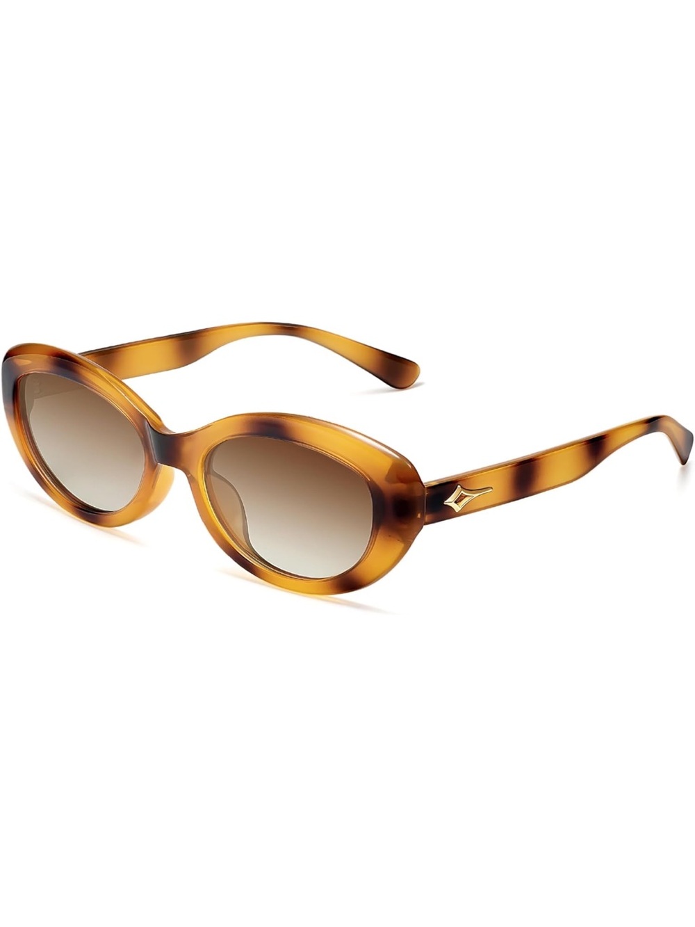 Tortoiseshell Oval Women's Sunglasses